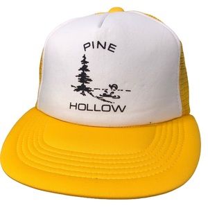 Vintage 70s 80s Pine Hollow Foam Mesh Trucker Hat SnapBack